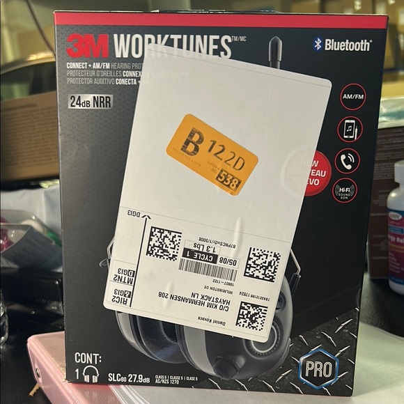 3M WorkTunes Over-Ear Headphones - Black Electronics